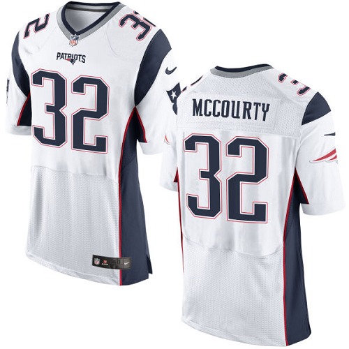 Men's Elite Devin McCourty Nike Jersey White Road - #32 NFL New England Patriots